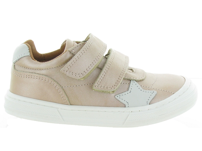 chaussures a scratch -  - junior fille - Cuir - Rose - Bisgaard5471801_2