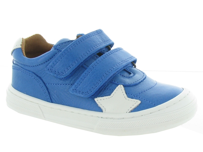 Bisgaard chaussures a scratch kae bleu royal