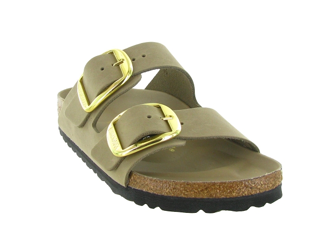 sandales et nu pieds - Confort - femme - Cuir Vernis - Beige - Birkenstock5483307_3