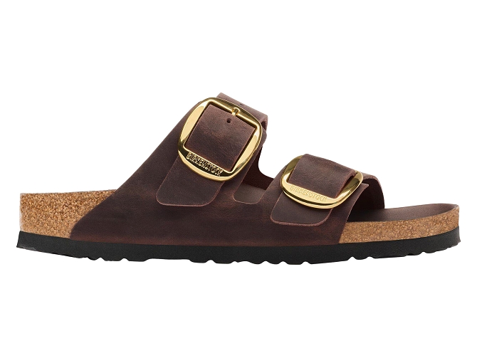 sandales et nu pieds - Confort - femme - Cuir Vernis - Marron - Birkenstock5483308_2