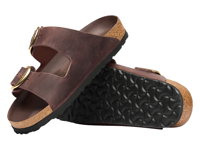 sandales et nu pieds - Confort - femme - Cuir Vernis - Marron - Birkenstock5483308_5