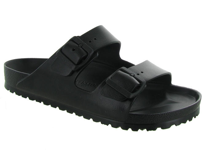 nu pieds - Mules et Tongs - homme - Cuir - Noir - Birkenstock