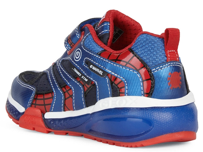 Geox baskets et sneakers j26feb grayjay spiderman bleu royal5495401_5