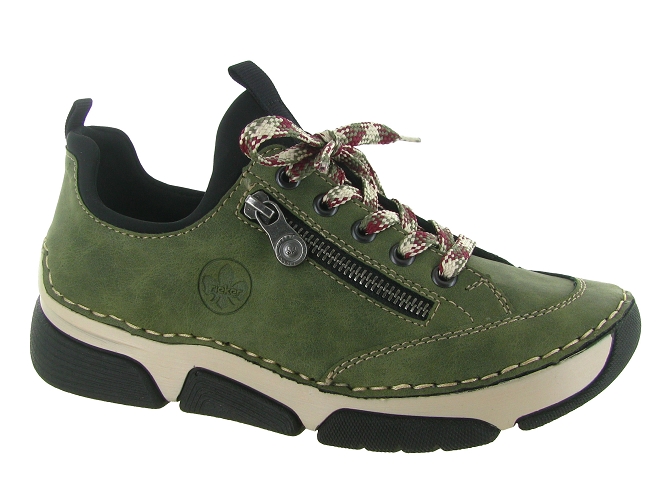 baskets et sneakers - Tendance - femme - Synthétique - Kaki - Rieker