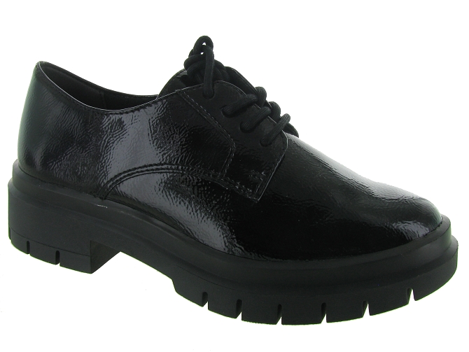 Tamaris chaussures a lacets 23726 noir