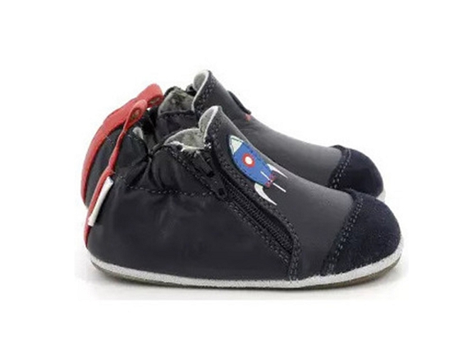 chaussons et pantoufles -  - bebe garcon - Cuir - Bleu - Robeez5522601_2