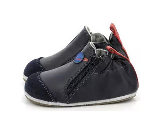 chaussons et pantoufles -  - bebe garcon - Cuir - Bleu - Robeez5522601_4