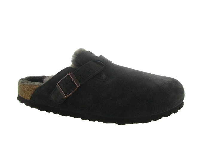 chaussons et pantoufles - Mules Sabots - femme - Nubuck - Marron - Birkenstock