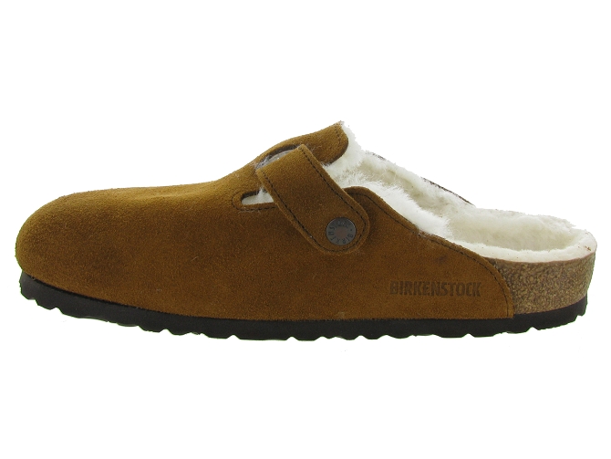 Birkenstock chaussons et pantoufles boston shearling marron5523901_4