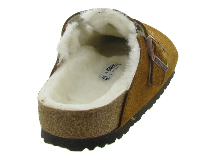 Birkenstock chaussons et pantoufles boston shearling marron5523901_5