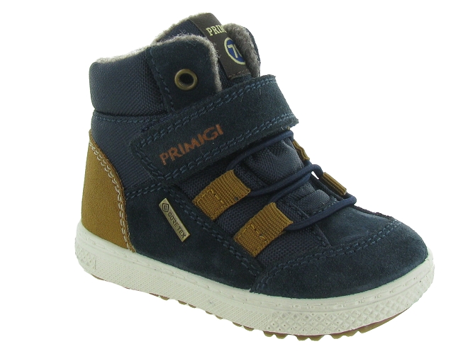 apres ski bottes fourrees -  - bebe garcon - Nubuck - Bleu Marine - Primigi