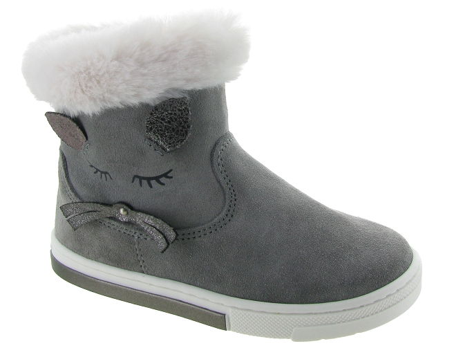 bottines et boots -  - bebe fille - Nubuck - Gris - Primigi