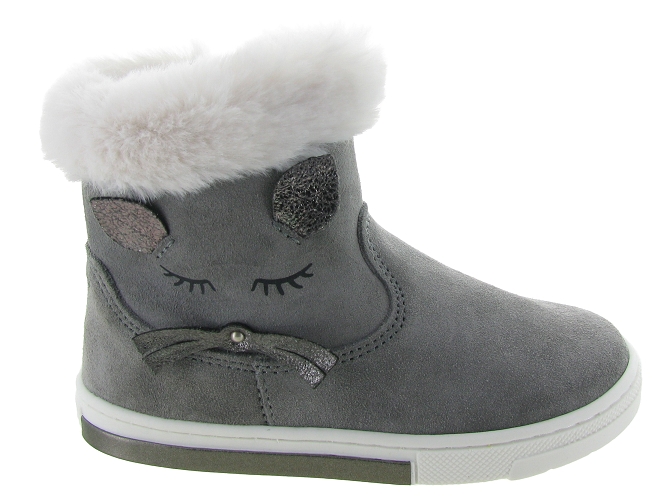 bottines et boots -  - bebe fille - Nubuck - Gris - Primigi5533902_2