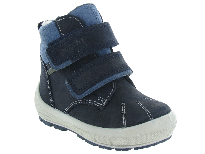 apres ski bottes fourrees -  - bebe garcon - Nubuck - Bleu - Superfit