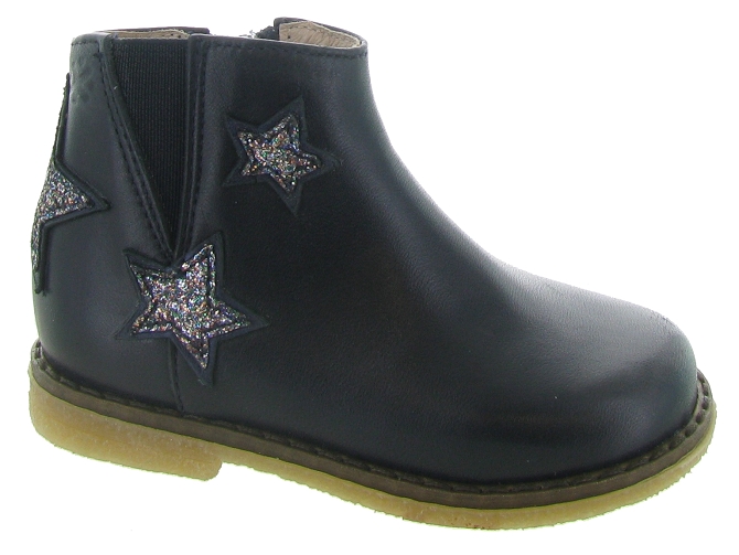 bottines et boots -  - bebe fille - Cuir - Bleu Marine - Acebos