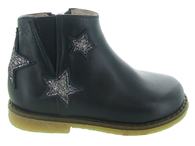 bottines et boots -  - bebe fille - Cuir - Bleu Marine - Acebos5537001_2