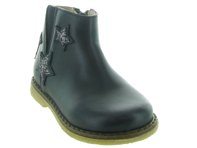 bottines et boots -  - bebe fille - Cuir - Bleu Marine - Acebos5537001_3