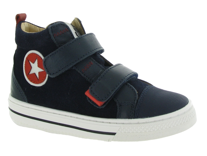chaussures a scratch -  - junior garcon - Nubuck - Orange - Acebos