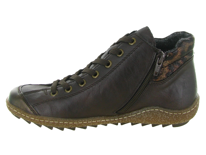 chaussures a lacets - Détente - femme - Synthétique - Marron - Rieker5540802_4