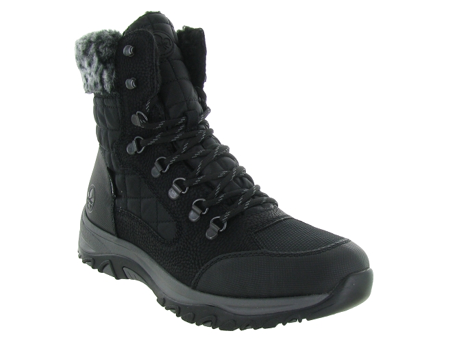 Rieker apres ski bottes fourrees m9644 noir