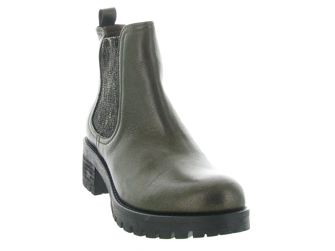 bottines et boots - Chelsea - femme - Cuir - Kaki - Minka design5543801_3