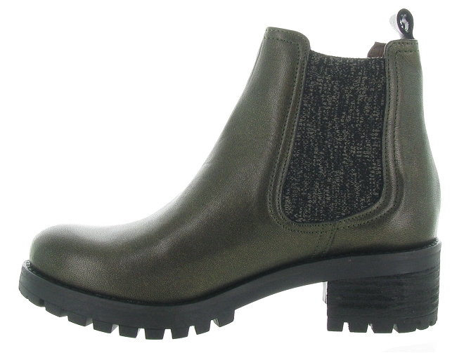 bottines et boots - Chelsea - femme - Cuir - Kaki - Minka design5543801_4