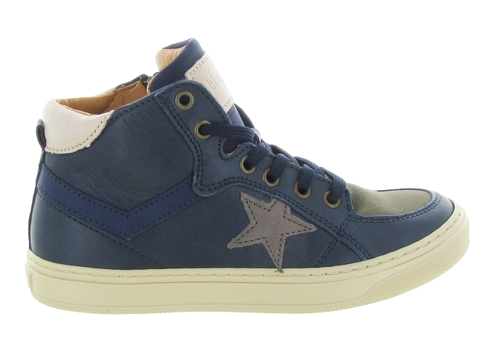 chaussures a lacets -  - junior garcon - Cuir - Bleu - Bisgaard5545502_2