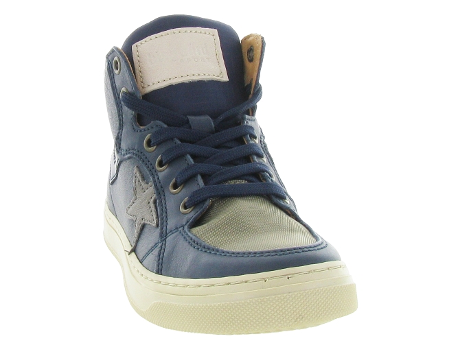 chaussures a lacets -  - junior garcon - Cuir - Bleu - Bisgaard5545502_3