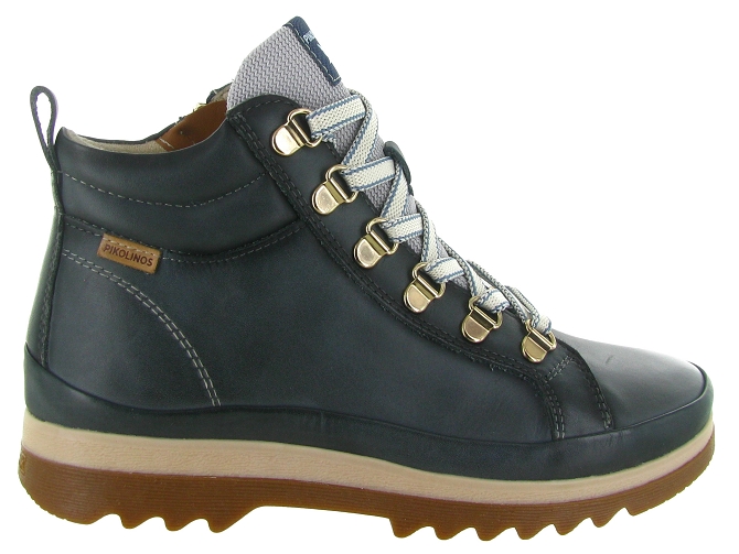 chaussures a lacets - Lacets détente - femme - Cuir - Bleu - Pikolinos5546104_2