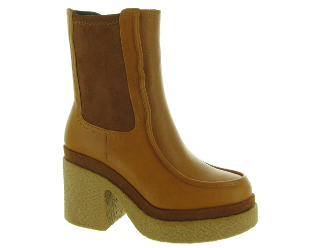 bottines et boots - Casual - femme - Synthétique - Marron - Noa harmon