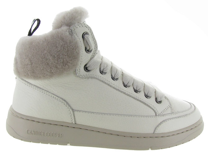 Candice cooper chaussures a lacets vela mid fur blanc5555301_2