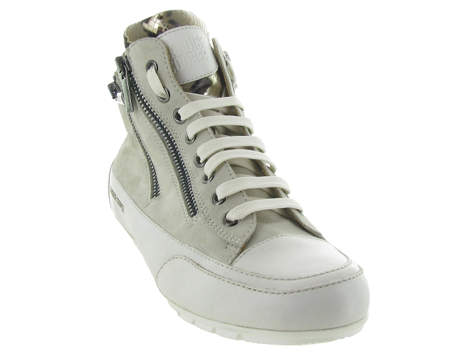 chaussures a lacets - Lacets détente - femme - Cuir - Gris - Candice cooper5555501_3