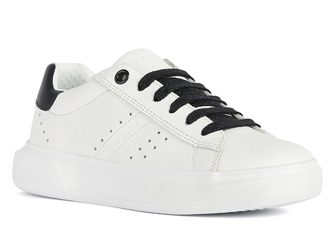 chaussures a lacets -  - junior fille - Synthétique - Blanc - Geox