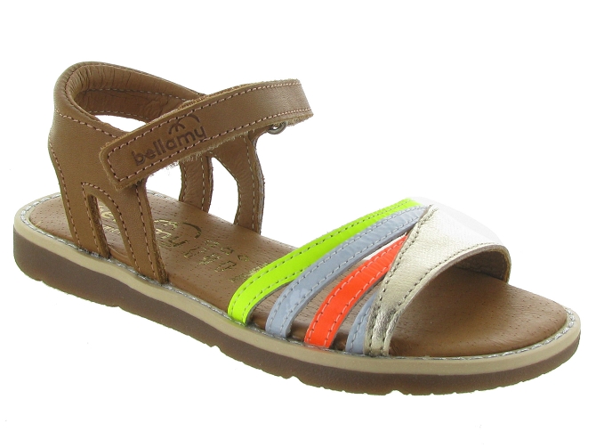 sandales et nu pieds -  - junior fille - Cuir - Marron - Bellamy