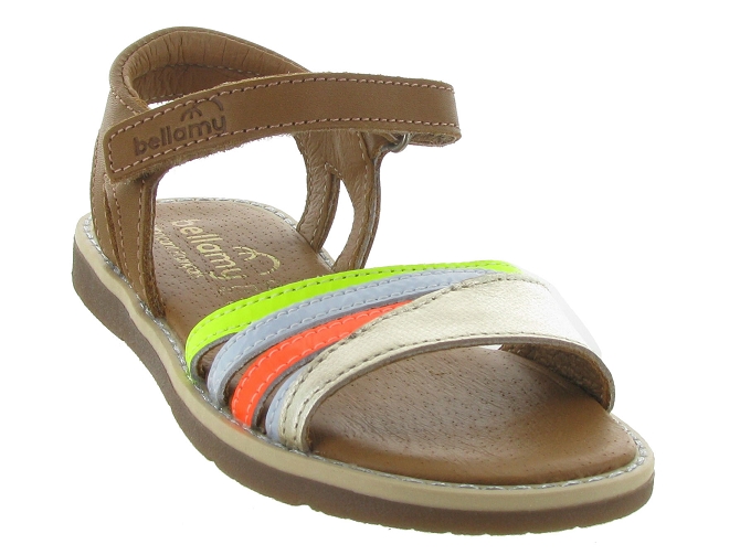 sandales et nu pieds -  - junior fille - Cuir - Marron - Bellamy5581101_3