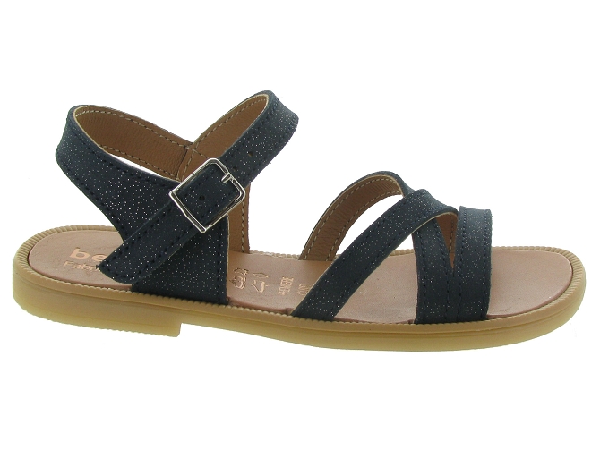 sandales et nu pieds -  - junior fille - Cuir - Bleu Marine - Bellamy5581401_2