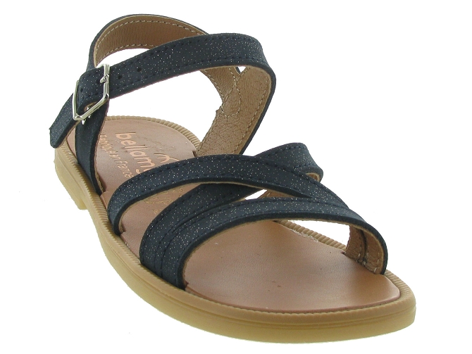 sandales et nu pieds -  - junior fille - Cuir - Bleu Marine - Bellamy5581401_3