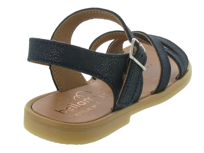 sandales et nu pieds -  - junior fille - Cuir - Bleu Marine - Bellamy5581401_5