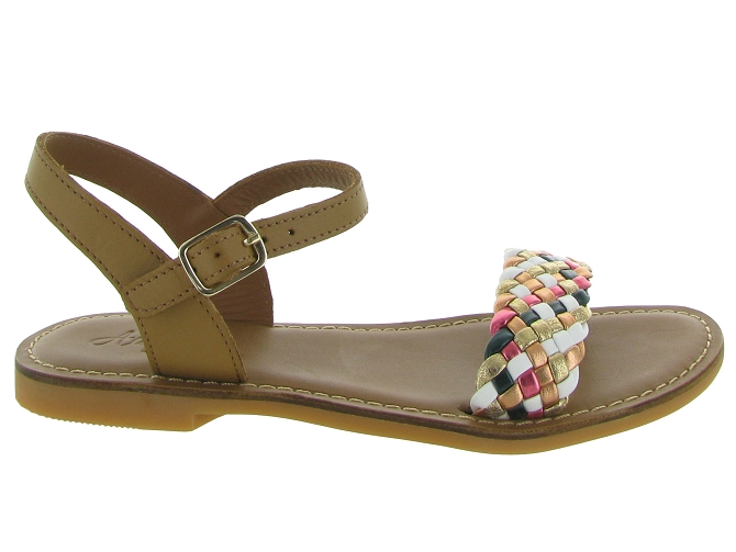 sandales et nu pieds -  - junior fille - Cuir - Marron - Adolie5585001_2