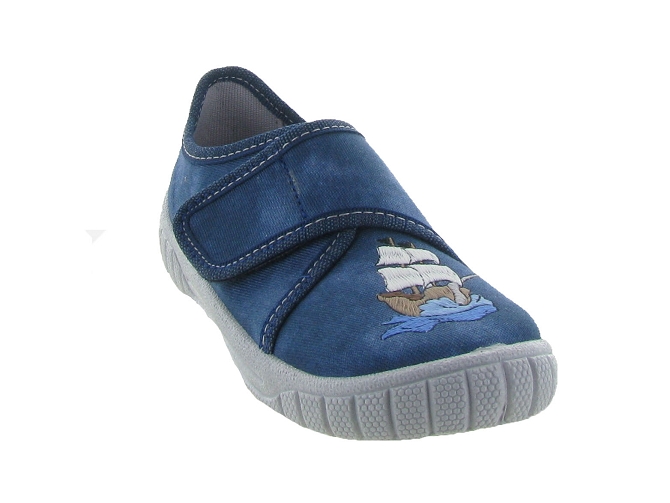 chaussons et pantoufles -  - junior garcon - Toile  - Bleu Marine - Superfit5588001_3