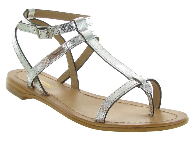 Les tropeziennes nu pieds hilan argent