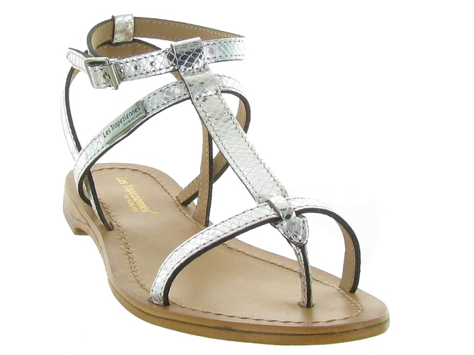 Les tropeziennes nu pieds hilan argent5588701_3