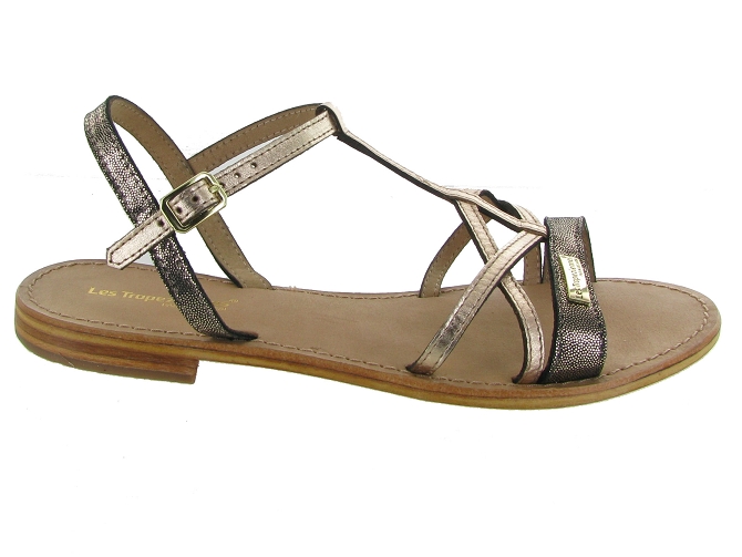 nu pieds - Casual - femme - Cuir - Noir - Les tropeziennes5589201_2