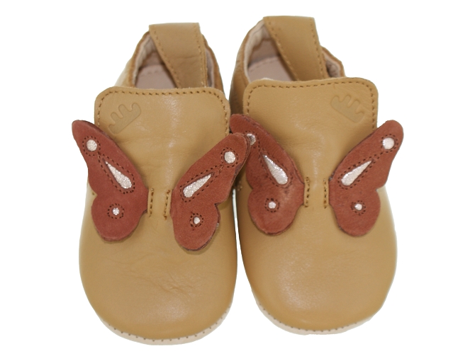 Easy peasy chaussons et pantoufles blublu papillon marron