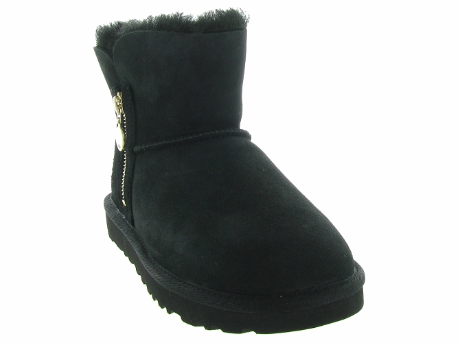 apres ski bottes fourrees - Chaussure neige - femme - Nubuck - Noir - Ugg australia5595101_4