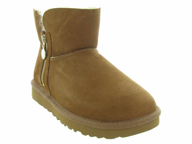 Ugg australia apres ski bottes fourrees bailey zip mini gold5595102_4