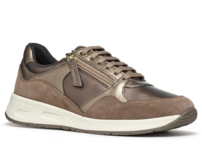 baskets et sneakers femme Geox d36nqb bulmya bronze| Chaussures Online