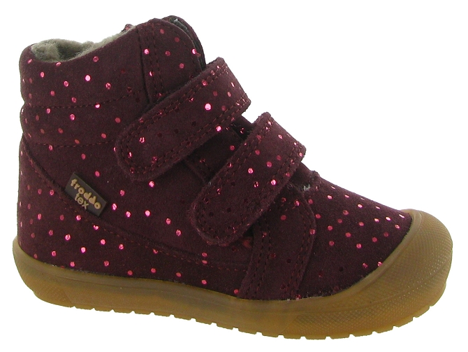 apres ski bottes fourrees - Bottes fourrées - bebe fille - Cuir - Bordeaux - Froddo