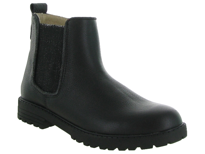 bottines et boots -  - junior fille - Cuir - Noir - Golosinas