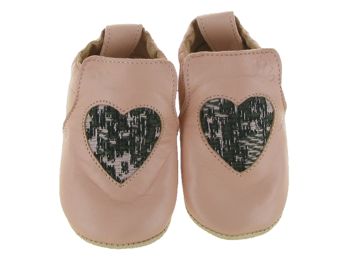 Easy peasy chaussons et pantoufles blublu coeur rose